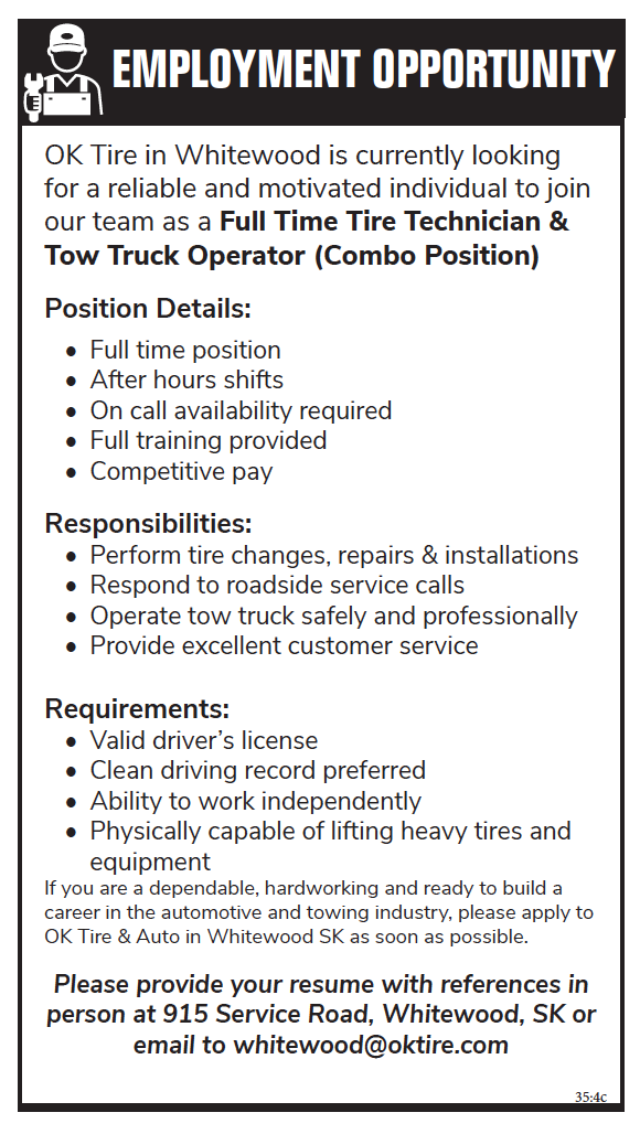 OK Tire - Tire Technician 
